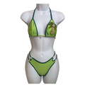 Paloma Hand-Beaded Palm Tree Bikini Set