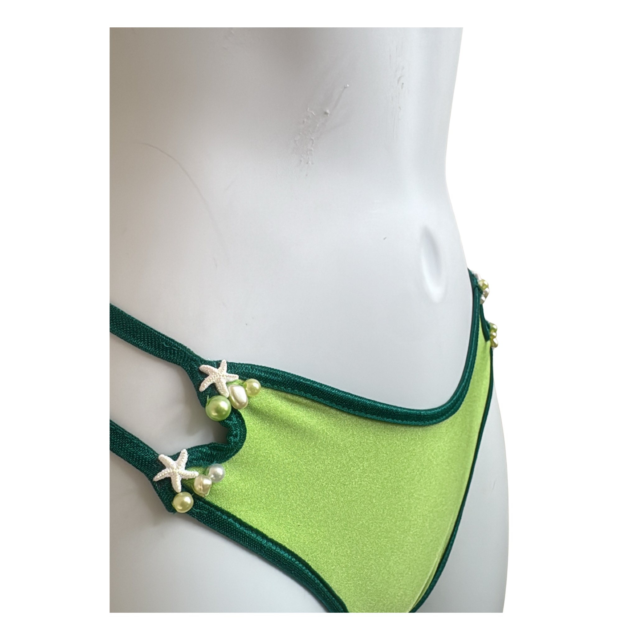 Paloma Hand-Beaded Palm Tree Bikini Set