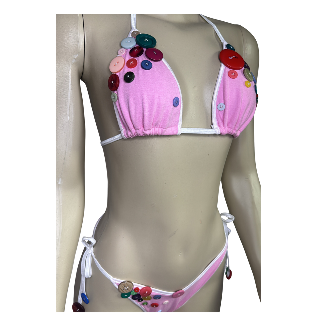Rosie Button Triangle Bikini Set - Medium