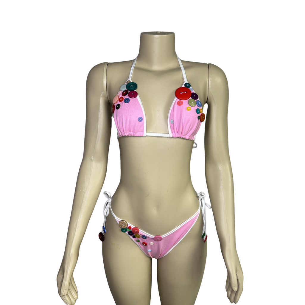 Rosie Button Triangle Bikini Set - Medium