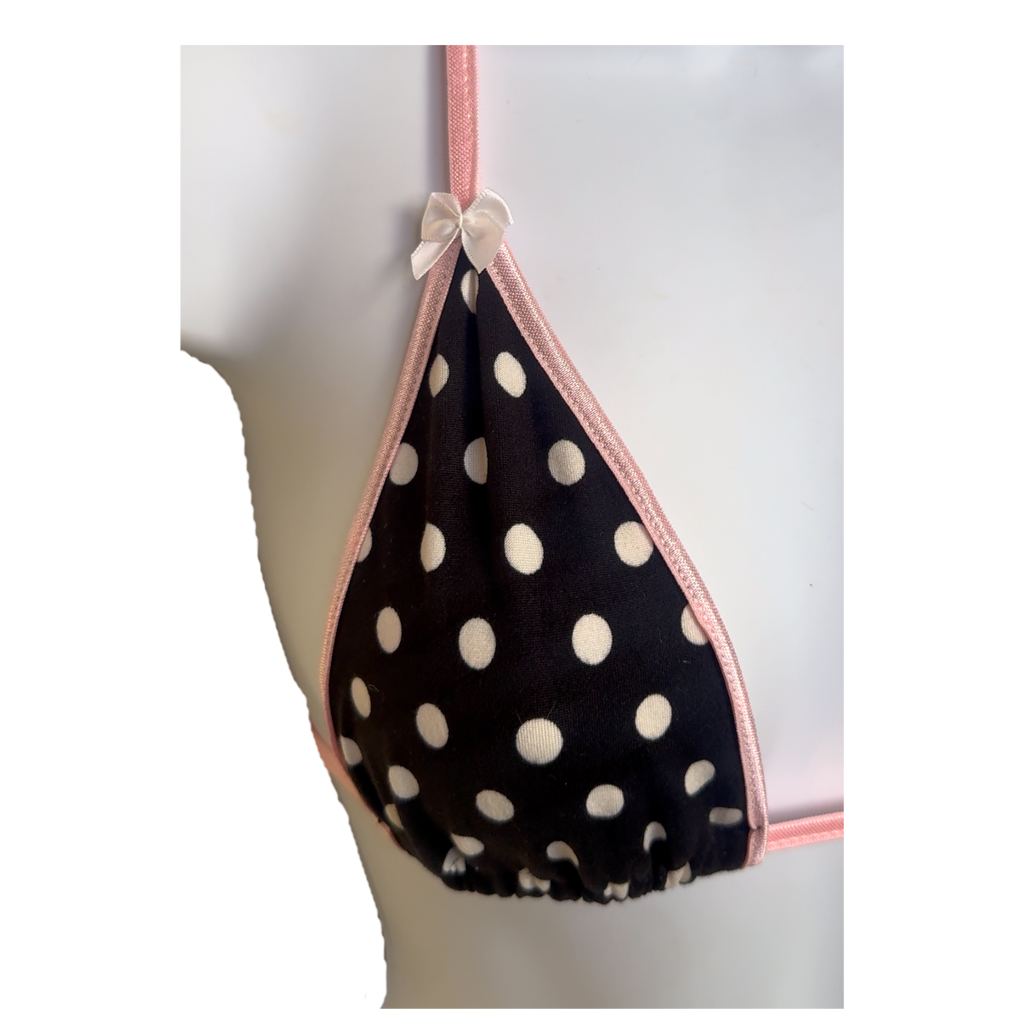 Chloe Polka Dots Triangle Bikini Set