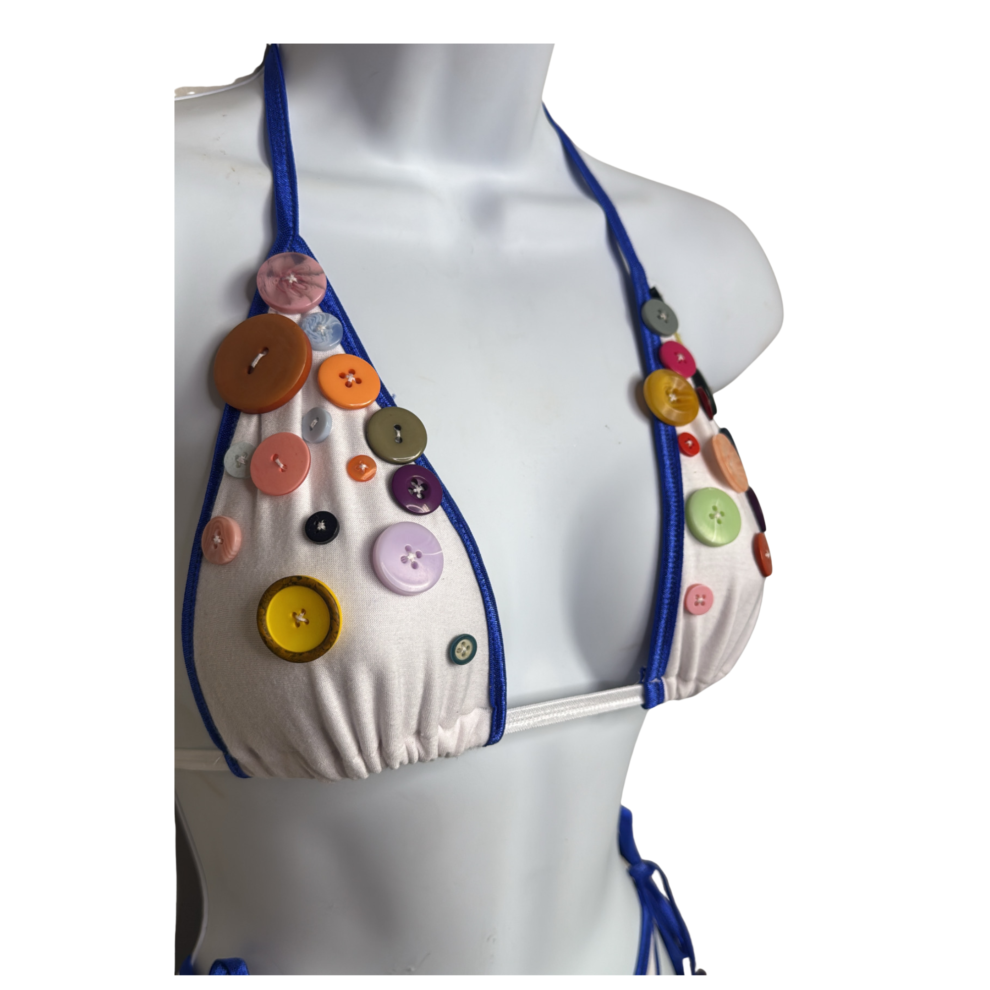 Pippa Button Triangle Bikini Set