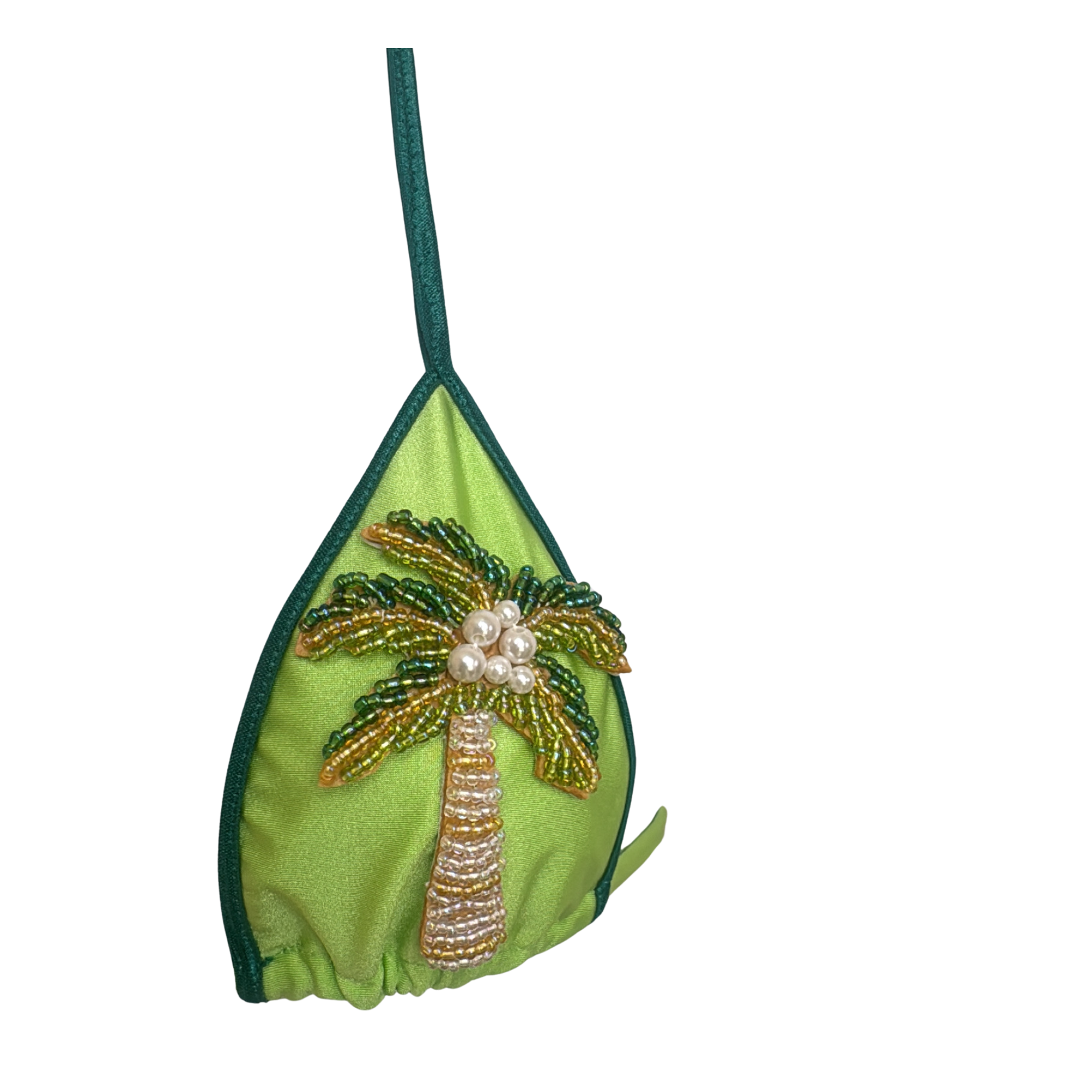 Paloma Hand-Beaded Palm Tree Bikini Set