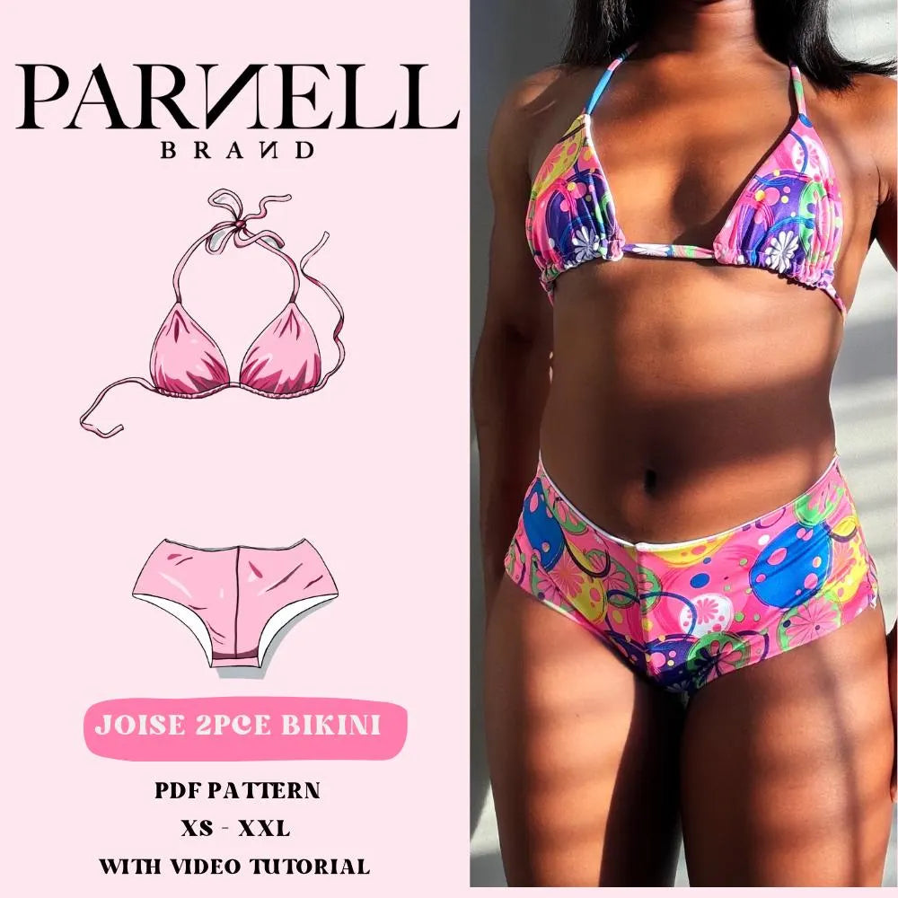 Joise Cheeky Short Bikini | PDF Sewing Pattern |