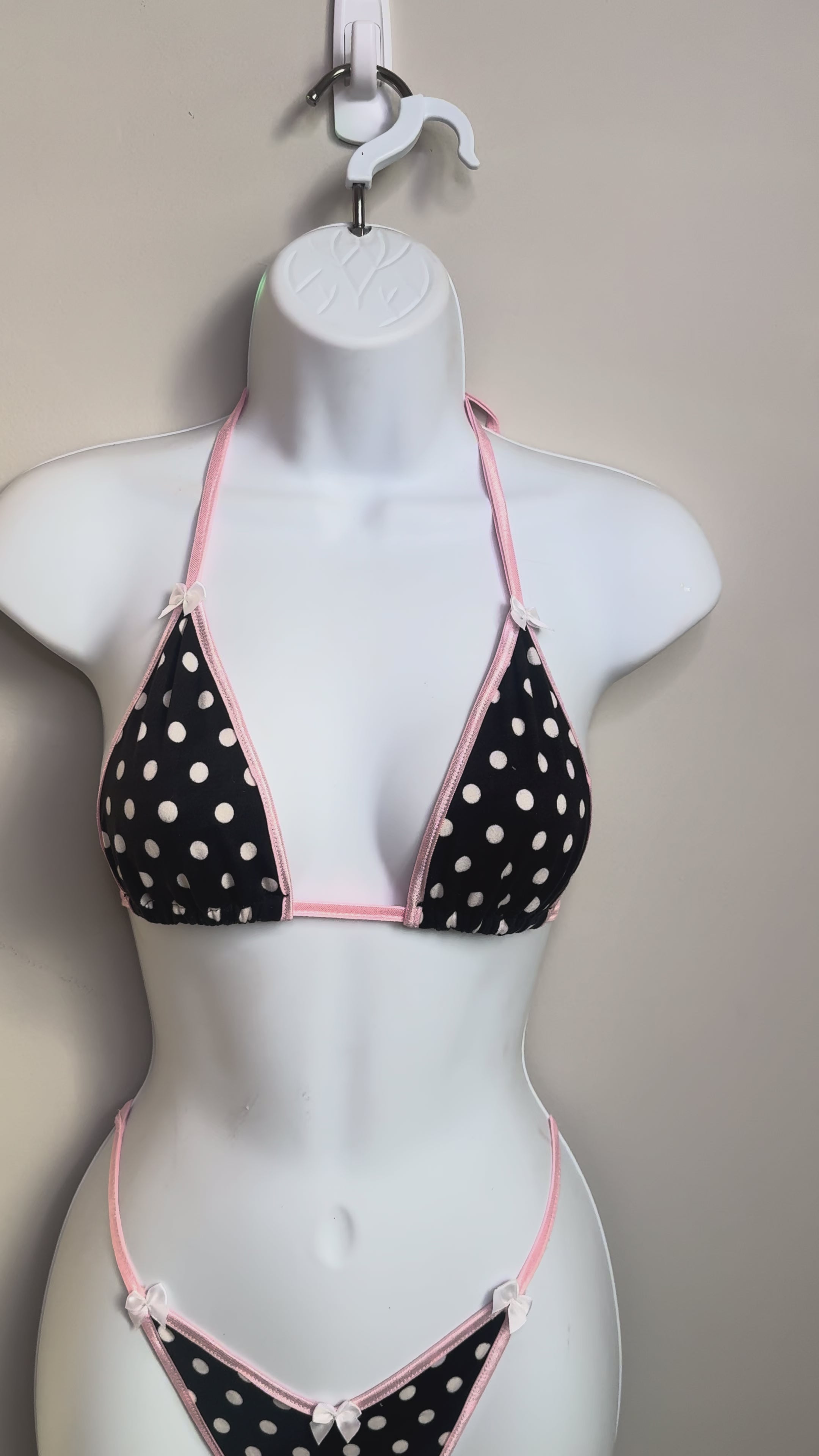 Chloe Polka Dots Triangle Bikini Set