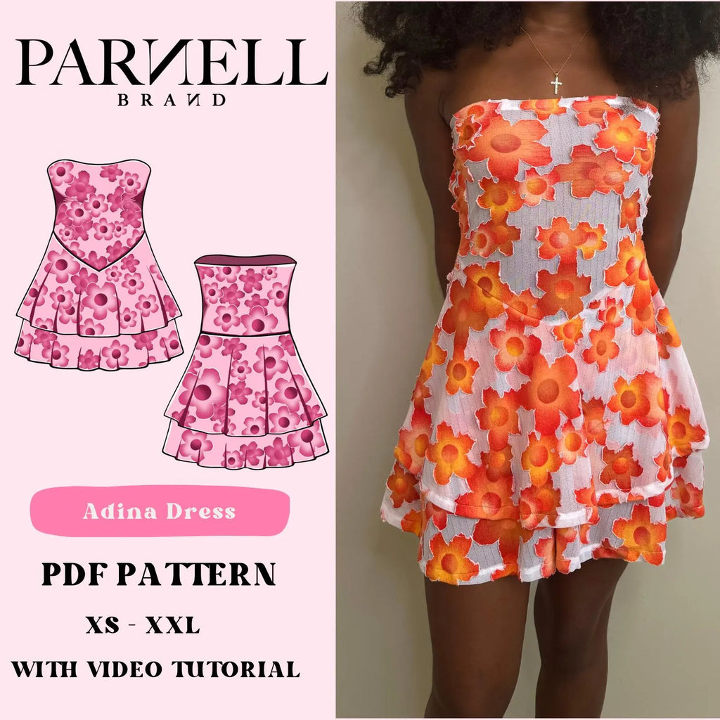 Adina Summer Sun Dress | PDF Sewing Pattern |